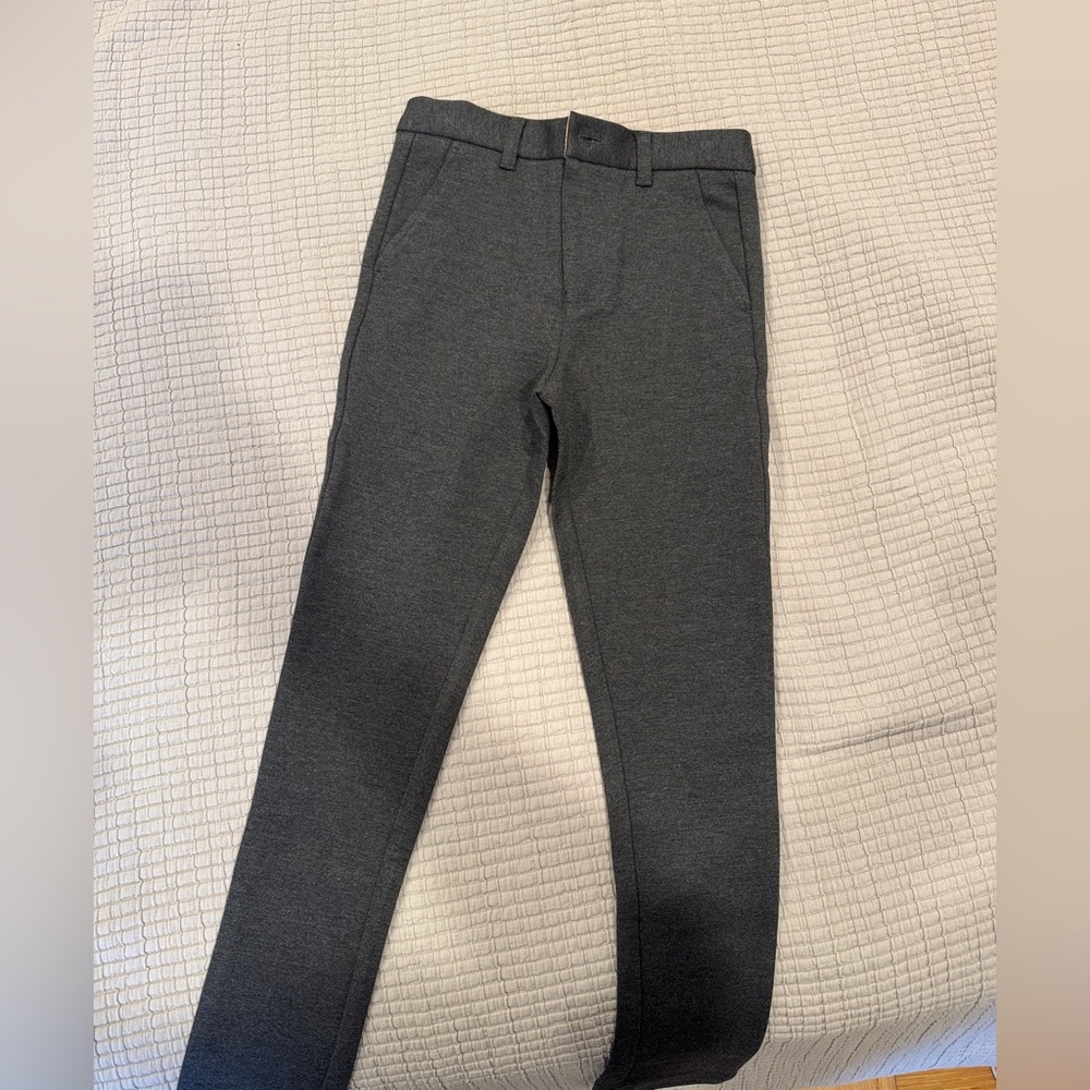 NWT Coco Blanc Boys Slim Gray Trousers - Size 8